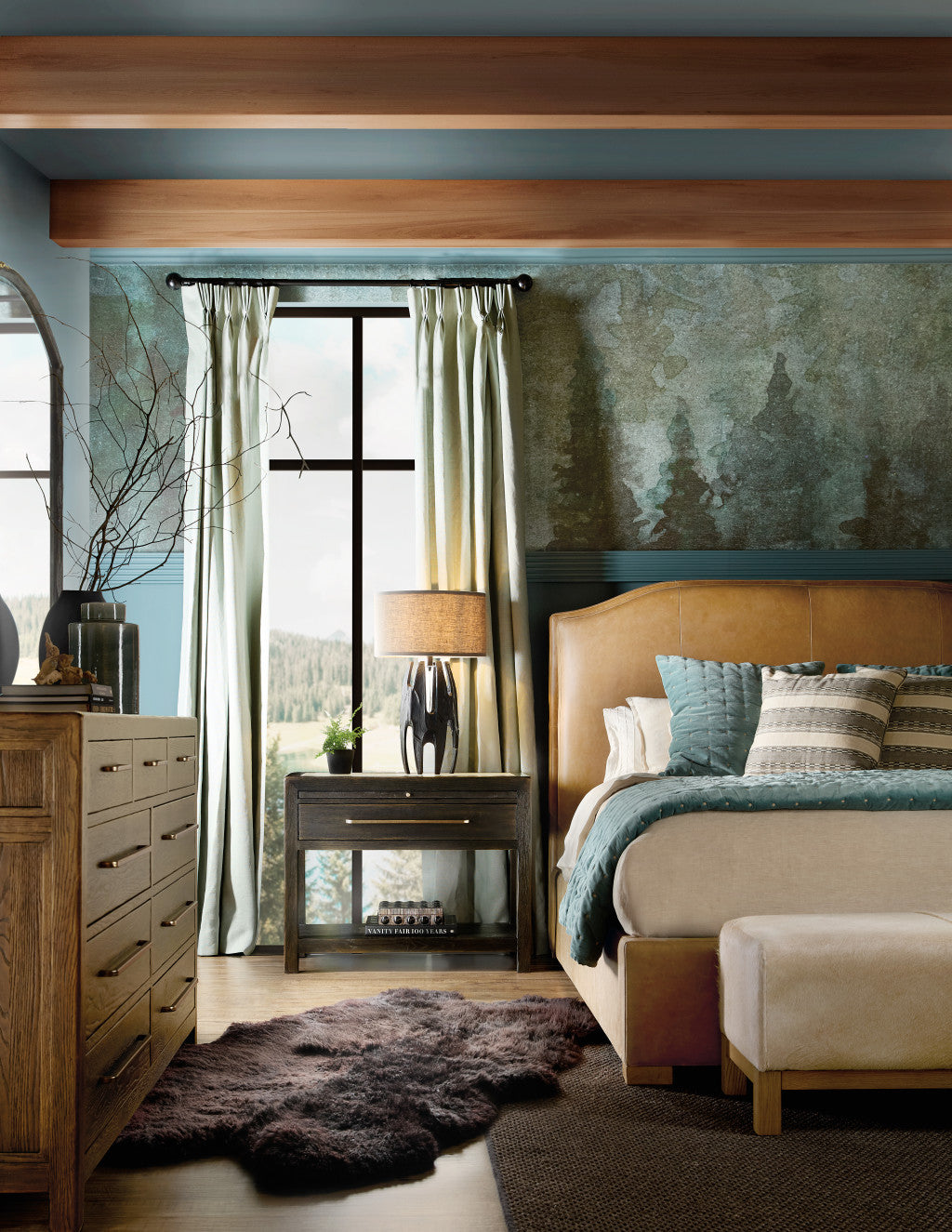 Driftwood Queen Upholstered Bed