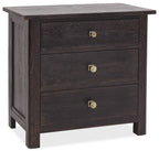 Driftwood Three-Drawer Nightstand