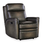 Hamilton Zero Gravity Leather Recliner with power headrest in semi-aniline top grain leather.
