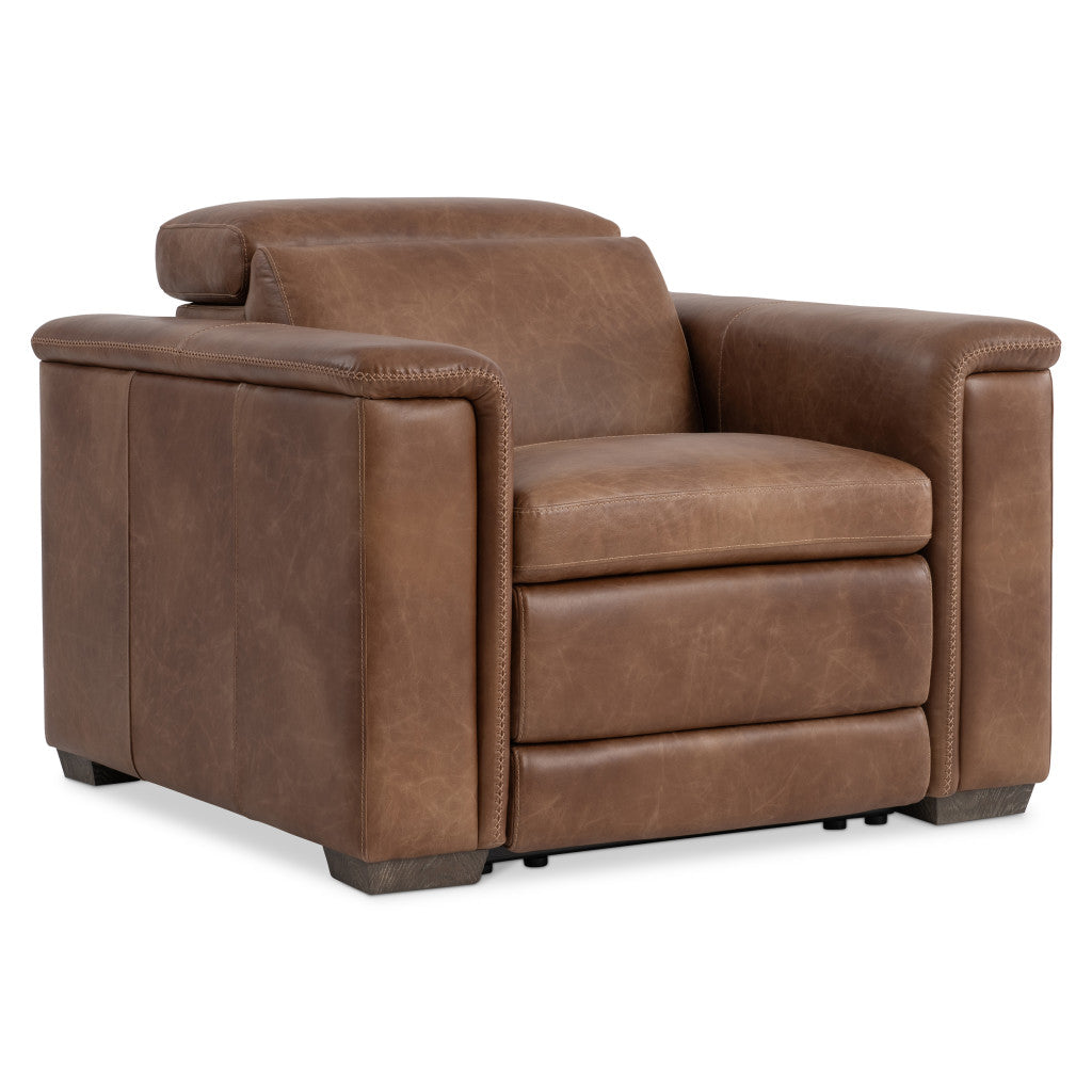 Lioni leather wall away recliner with power motion design