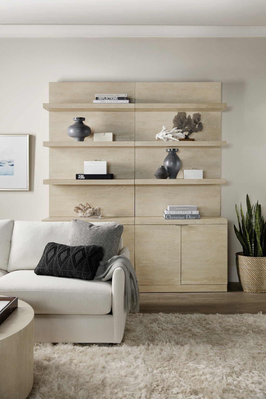 Cascade Bookcase Base and Hutch