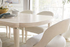 Nouveau Chic Rectangle Dining Table with 1-22in Leaf