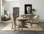 La Grange Le Vieux 86in Double Pedestal Table with 2-18in Leaves