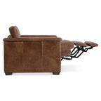 Lioni leather power motion chair with adjustable headrest.