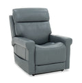 Locke leather lift chair by Knight Furn with power recline, power headrest, lumbar support, and premium leather upholstery.