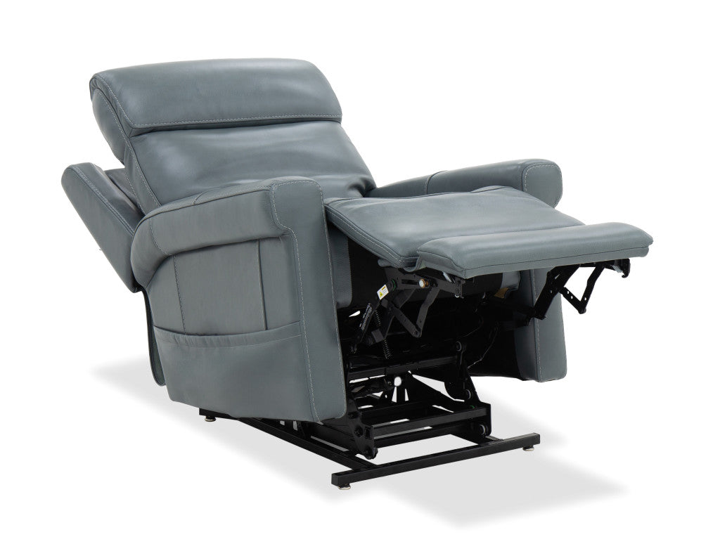 Power lift recliner chair with adjustable headrest, lumbar support, and lift assist for comfortable everyday seating.