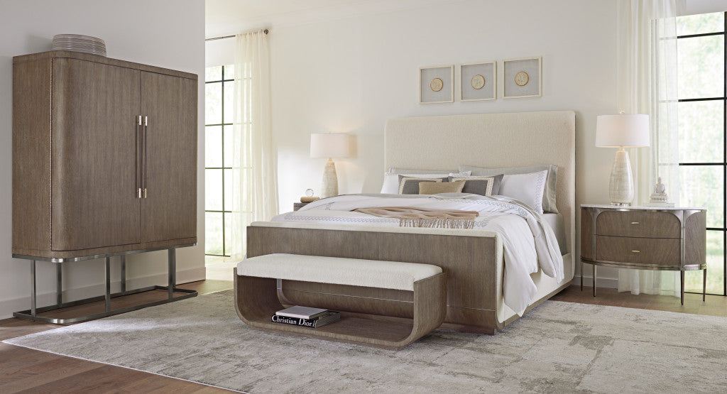 Modern Mood King Upholstered Panel Bed