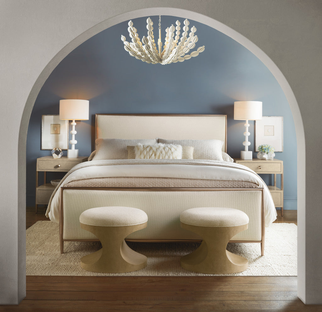 Westwood Queen Upholstered Metal Bed
