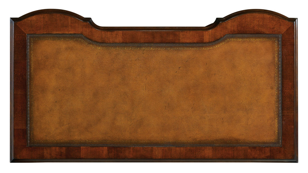 Cherry Knee-Hole Desk-Bow Front