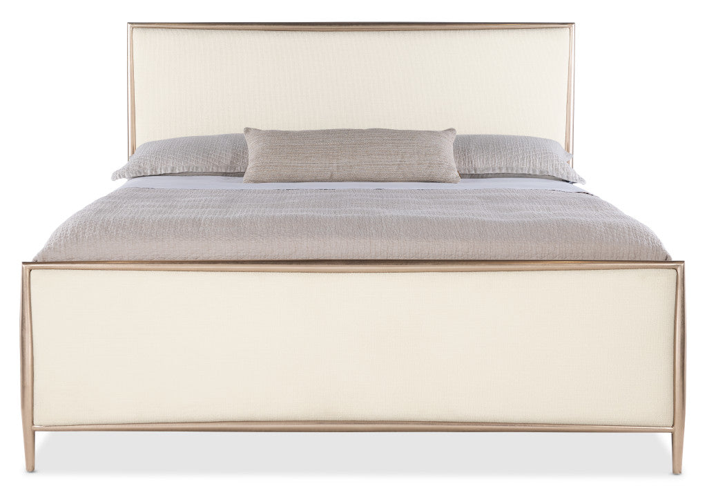 Westwood King Upholstered Metal Bed