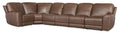 Torres 6 Piece Sectional with Power Recline & Power Headrest