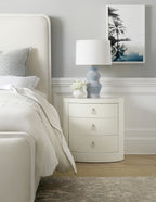 Serenity Wavecrest Oval Nightstand