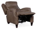 Adjustable power headrest on Tricia leather recliner