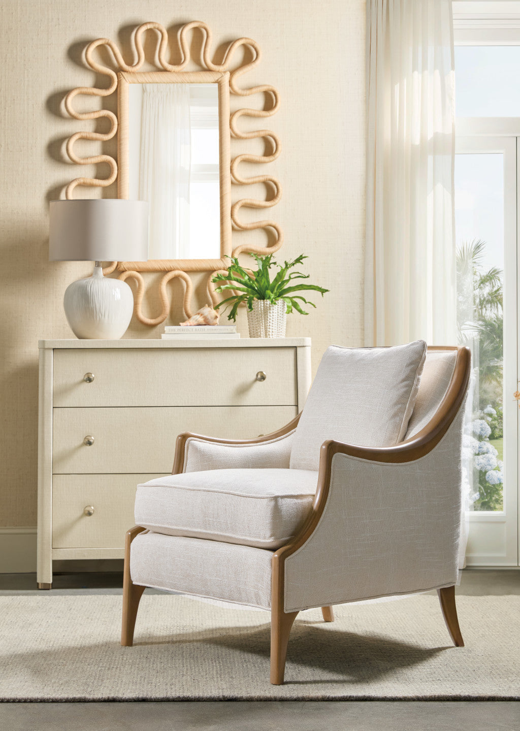 Archives Raffia Three-Drawer Chest