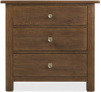 Driftwood Three-Drawer Nightstand