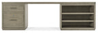 Linville Falls 96" Desk with One File and Open Desk Cabinet